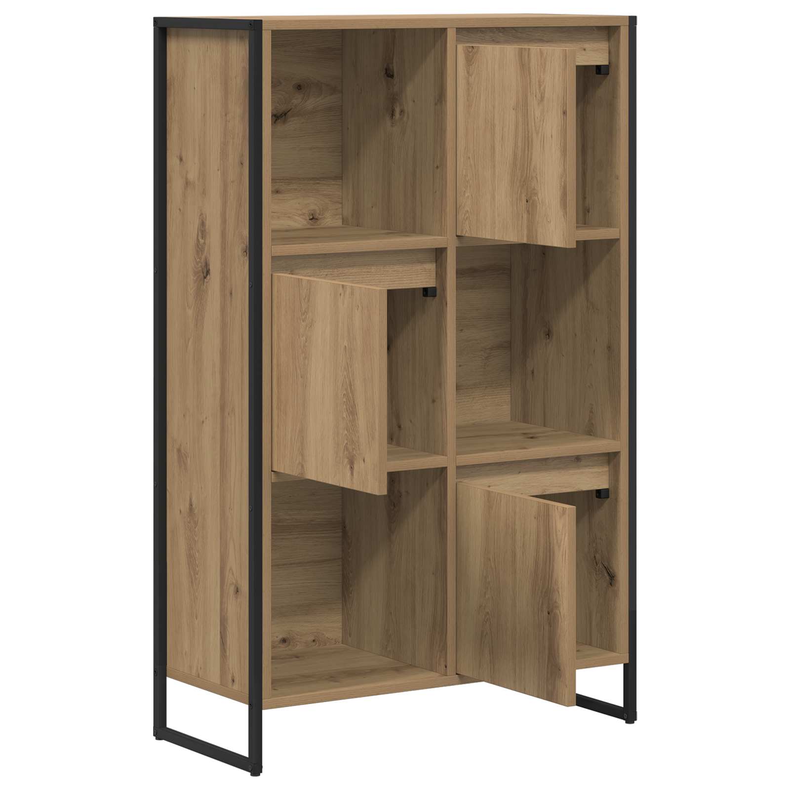 vidaXL Szafka na książki Dąb rzemieślniczy 68 x 30 x 108.5 cm