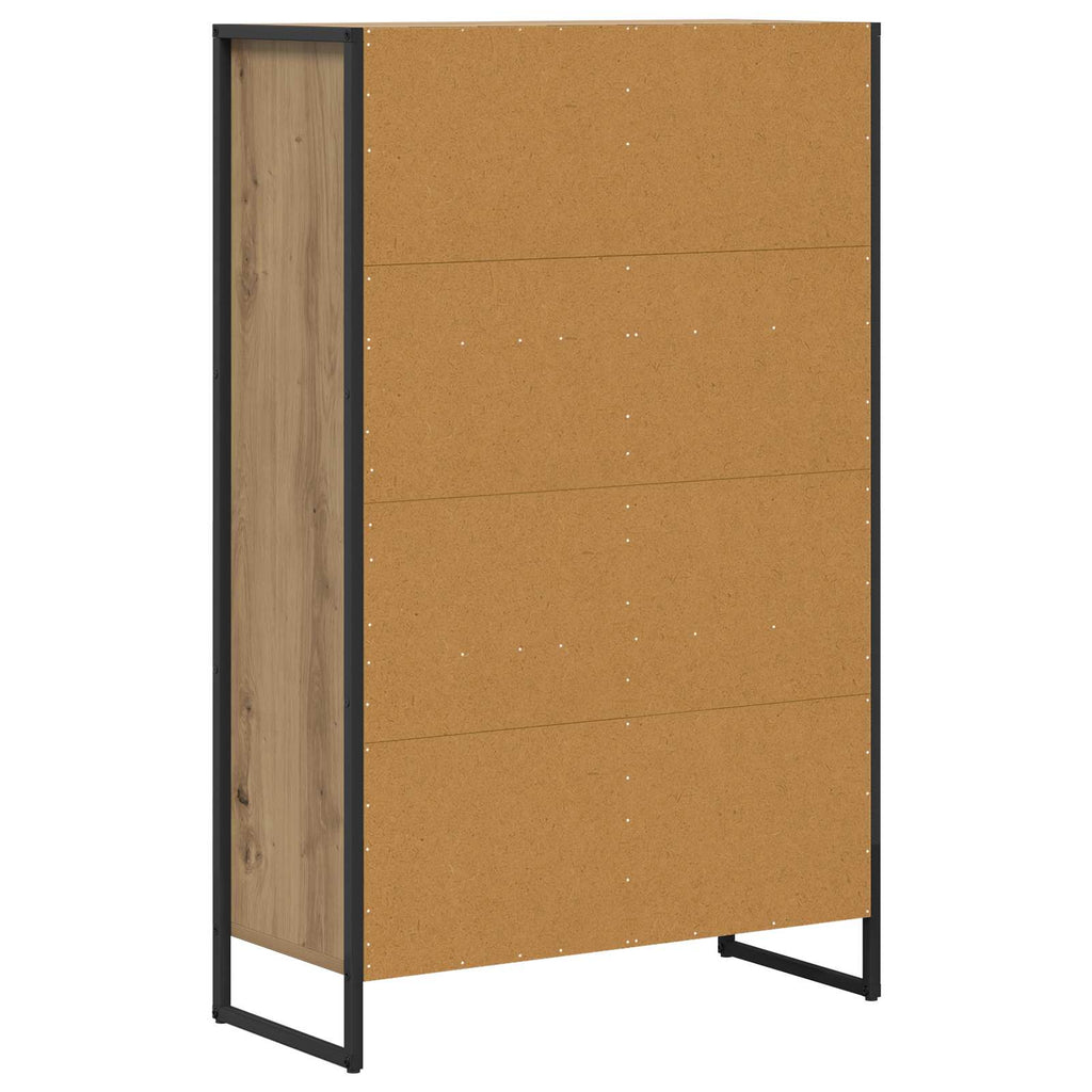 vidaXL Szafka na książki Dąb rzemieślniczy 68 x 30 x 108.5 cm