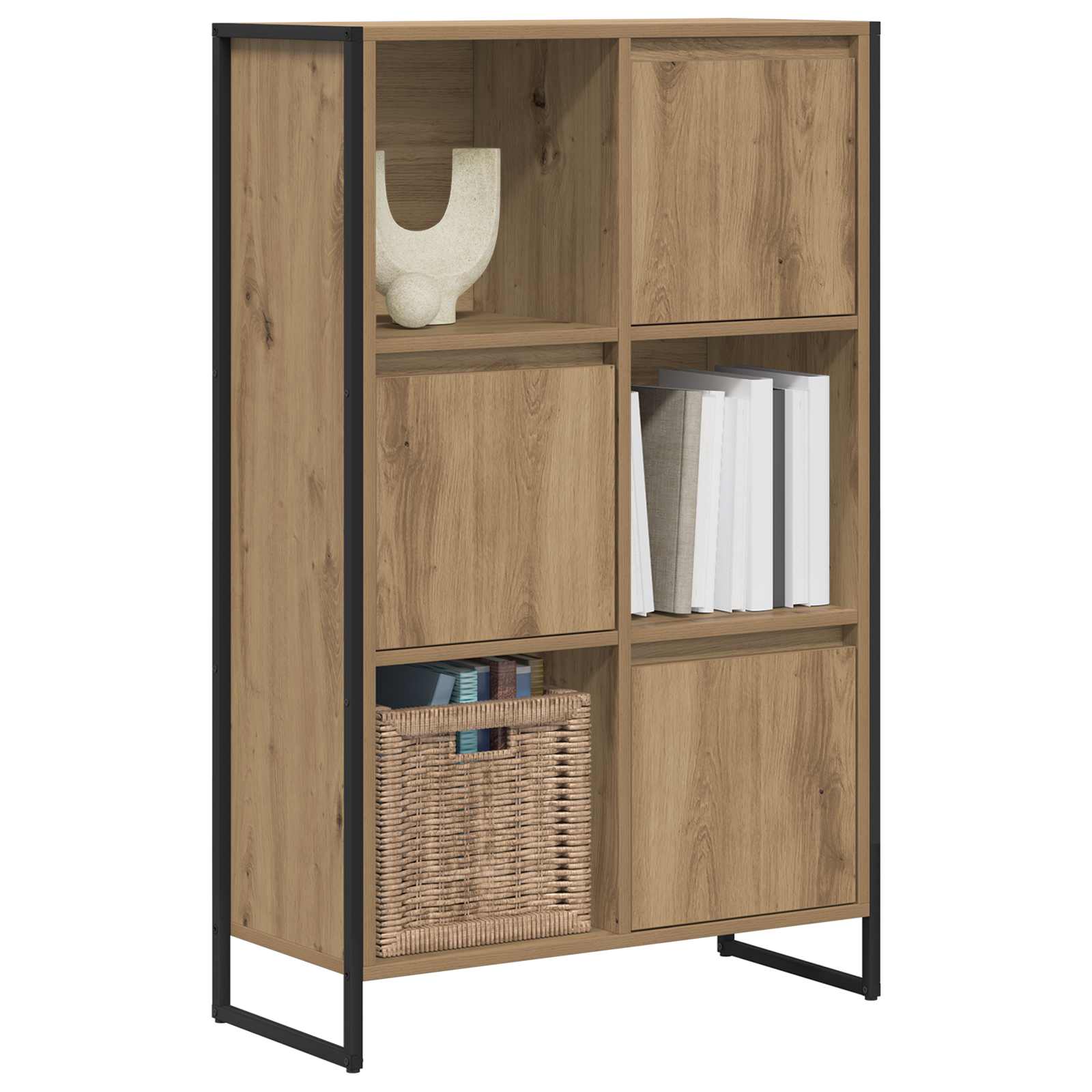 vidaXL Szafka na książki Dąb rzemieślniczy 68 x 30 x 108.5 cm
