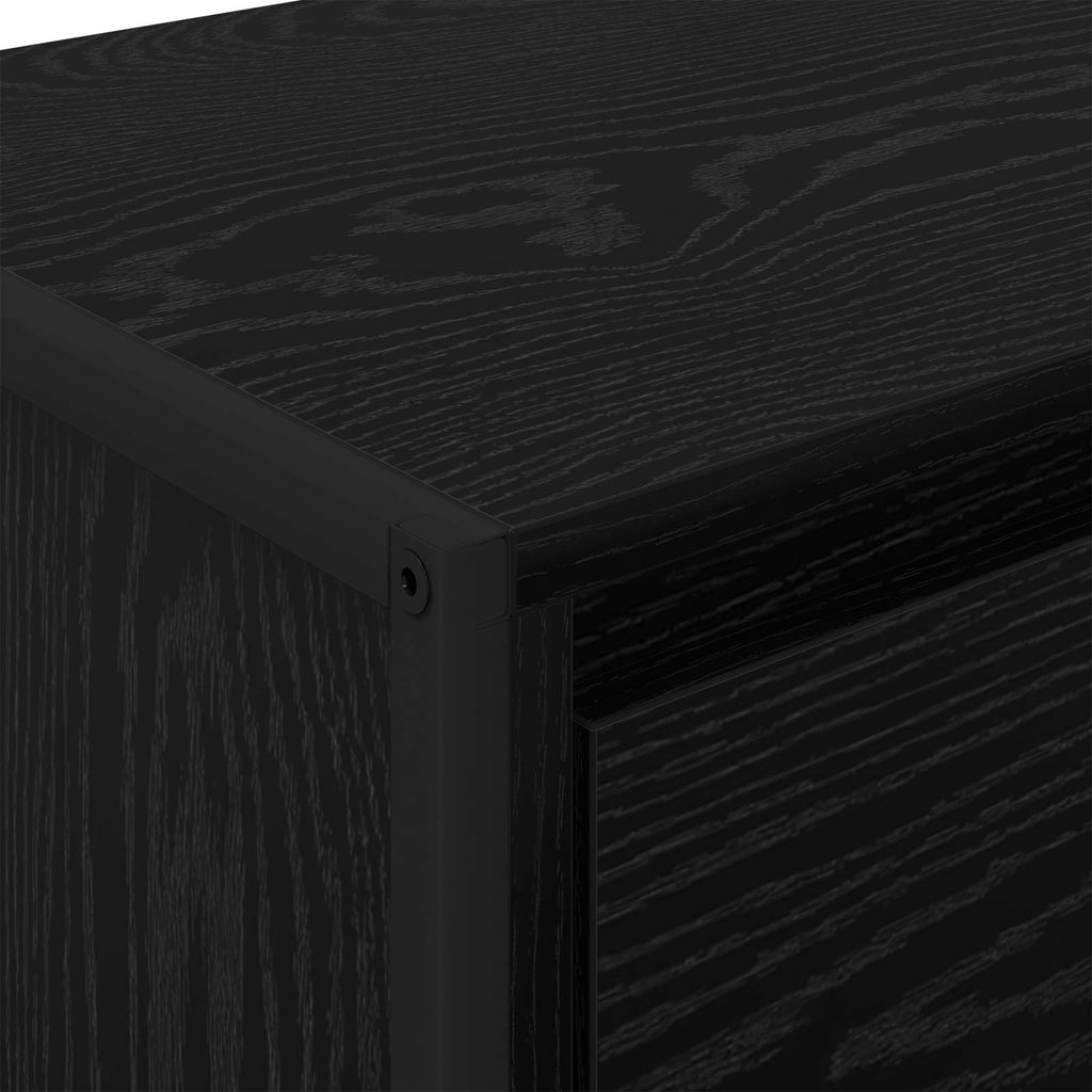 vidaXL Bufet Czarny Dąb 42 x 36 x 75.5 cm Materiał drewnopochodny