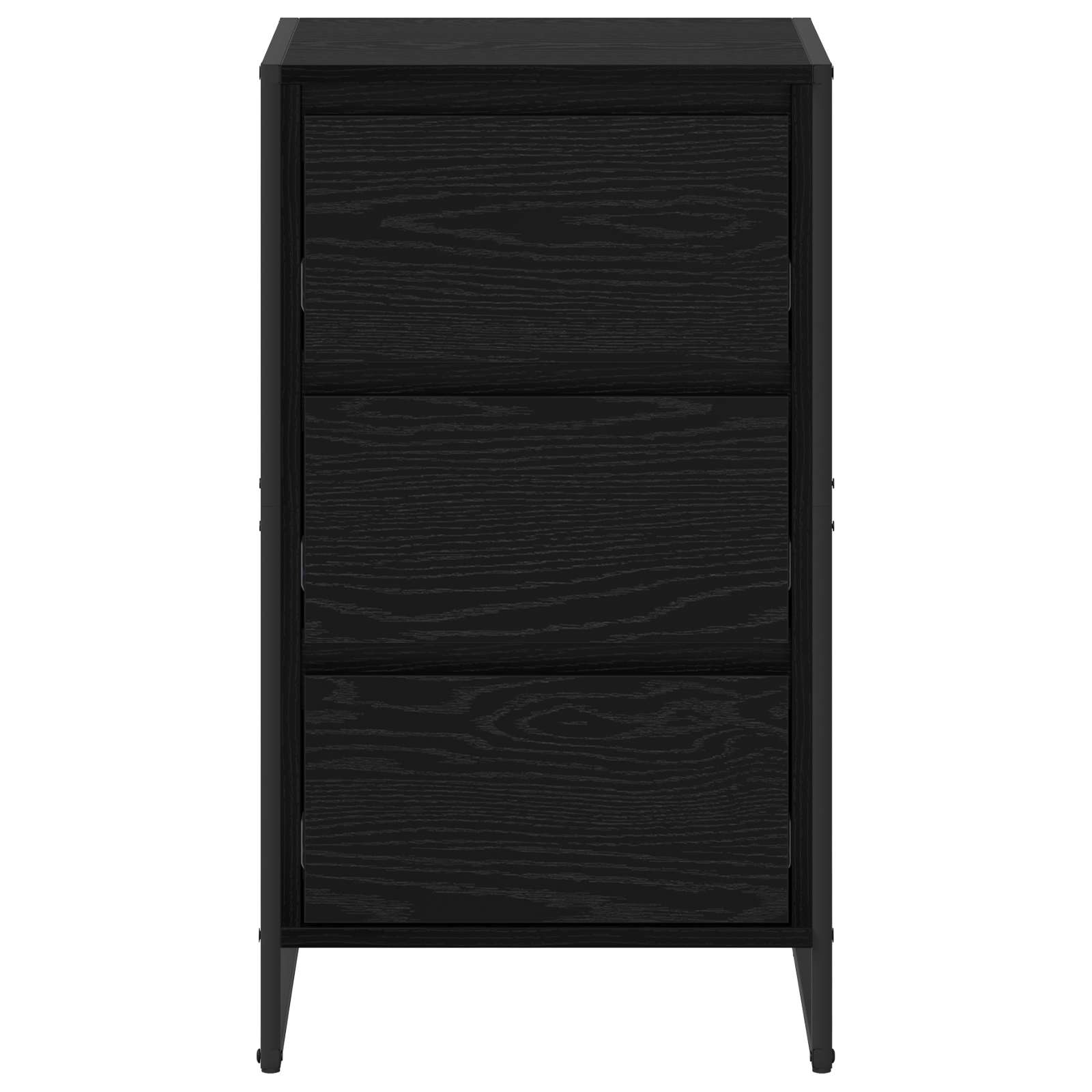 vidaXL Bufet Czarny Dąb 42 x 36 x 75.5 cm Materiał drewnopochodny