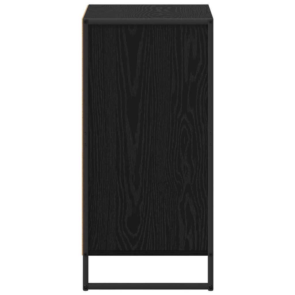 vidaXL Bufet Czarny Dąb 42 x 36 x 75.5 cm Materiał drewnopochodny