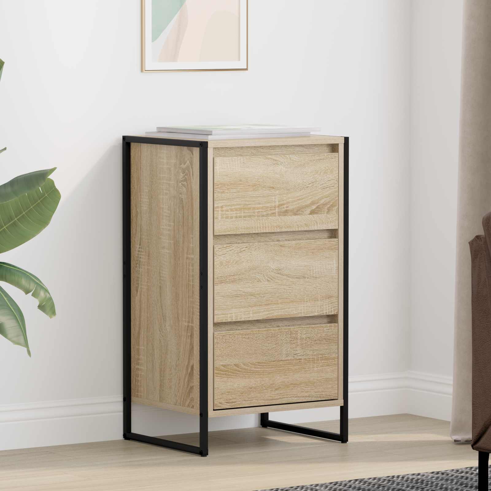 vidaXL Bufet Sonoma 42 x 36 x 75.5 cm Materiał drewnopochodny