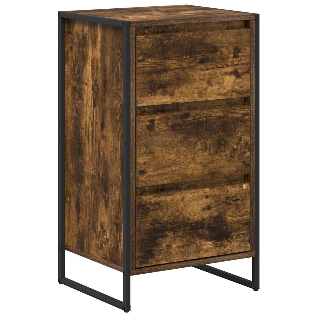 vidaXL Bufet Dąb dymny 42 x 36 x 75.5 cm Materiał drewnopochodny