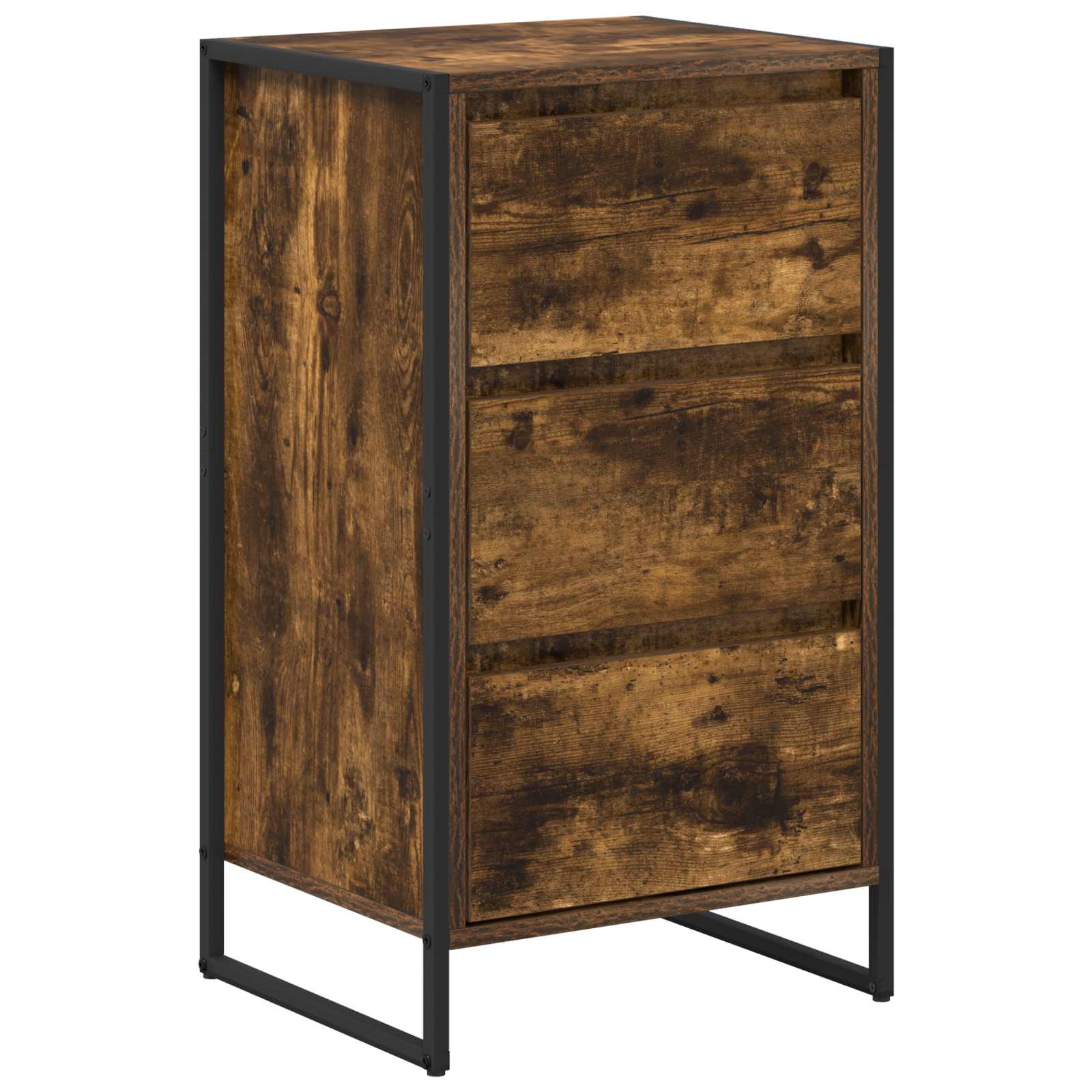 vidaXL Bufet Dąb dymny 42 x 36 x 75.5 cm Materiał drewnopochodny