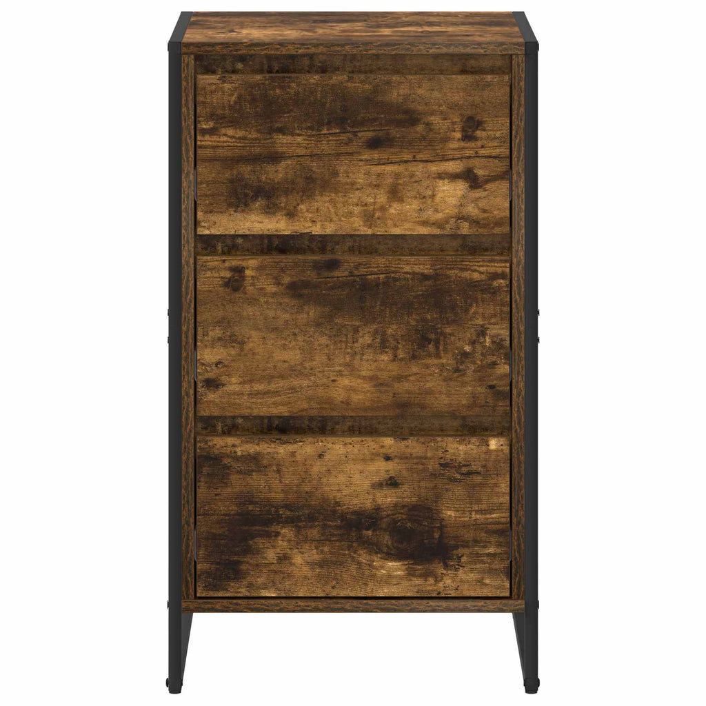 vidaXL Bufet Dąb dymny 42 x 36 x 75.5 cm Materiał drewnopochodny