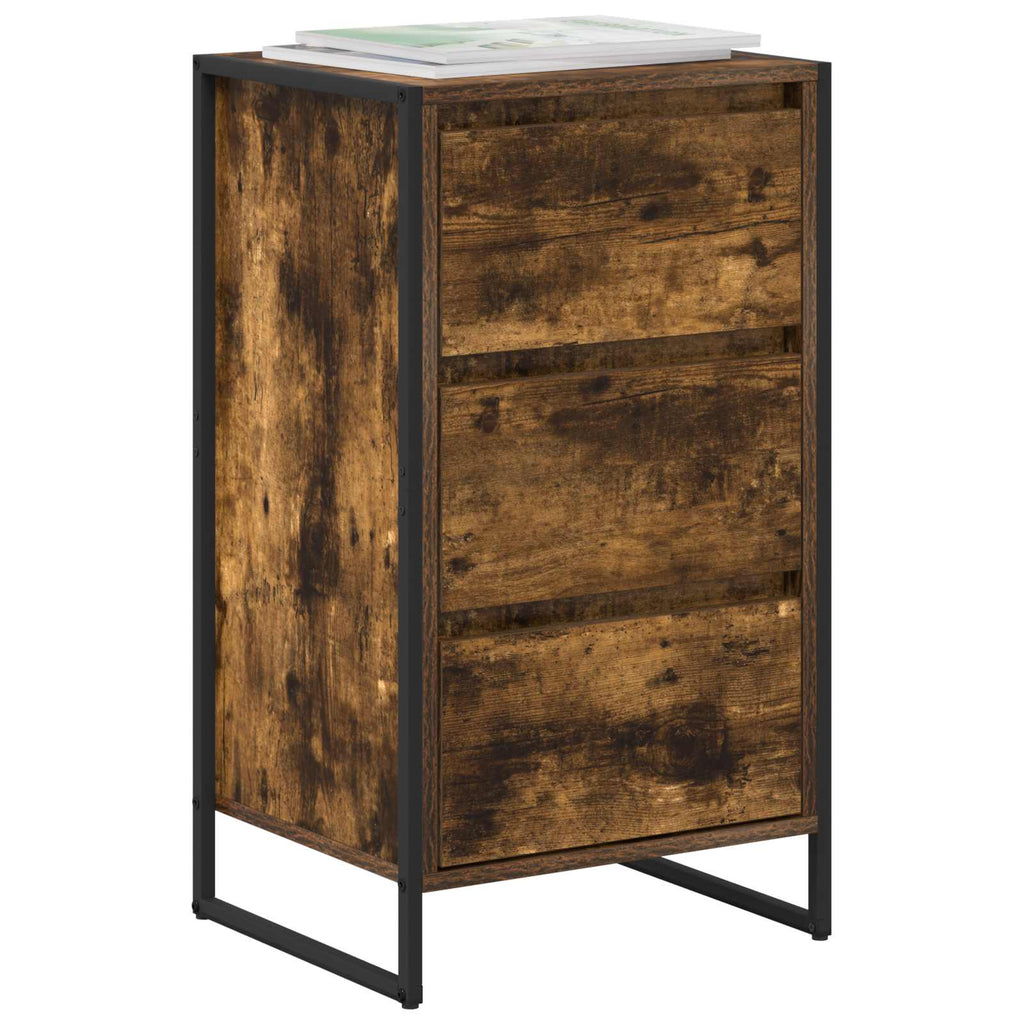 vidaXL Bufet Dąb dymny 42 x 36 x 75.5 cm Materiał drewnopochodny