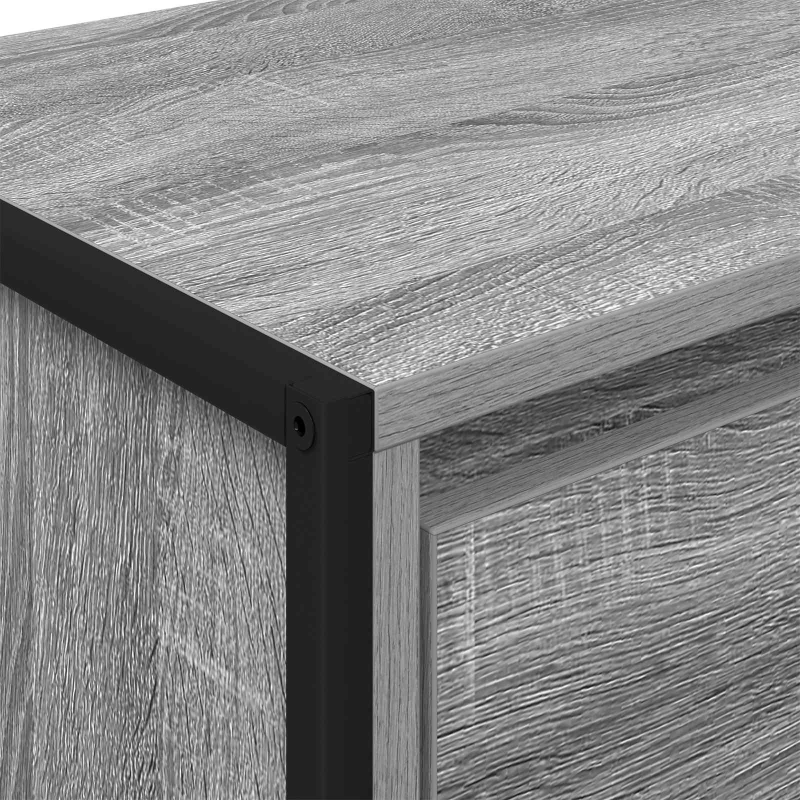 vidaXL Bufet Szary Sonoma 42 x 36 x 75.5 cm Materiał drewnopochodny