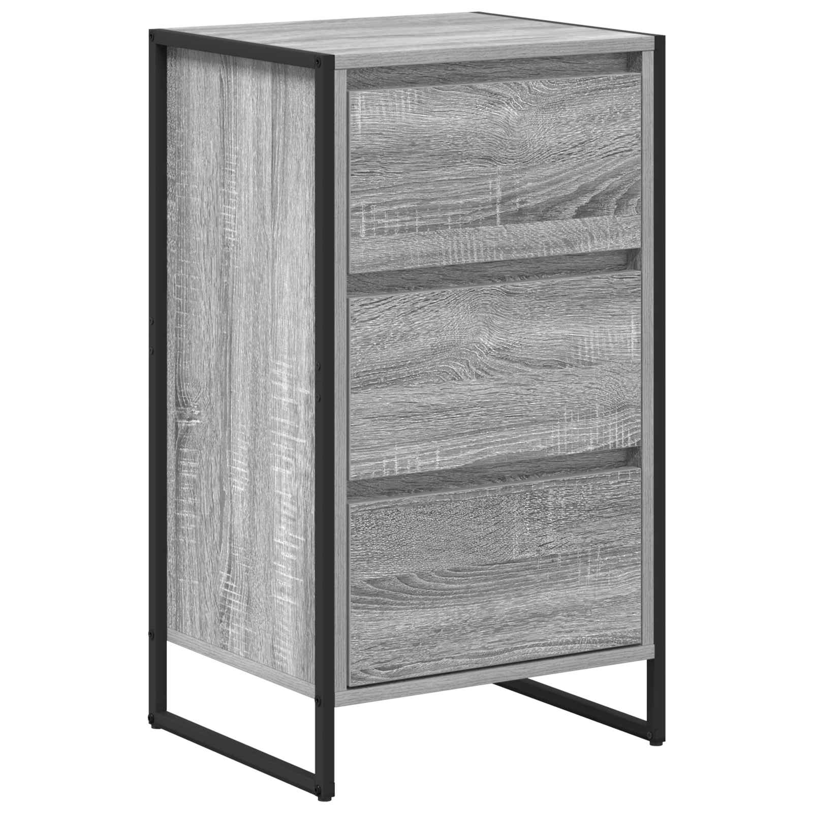 vidaXL Bufet Szary Sonoma 42 x 36 x 75.5 cm Materiał drewnopochodny