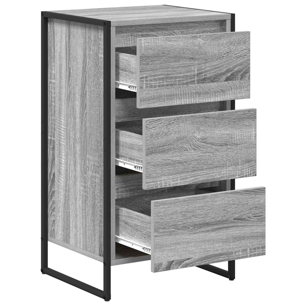 vidaXL Bufet Szary Sonoma 42 x 36 x 75.5 cm Materiał drewnopochodny