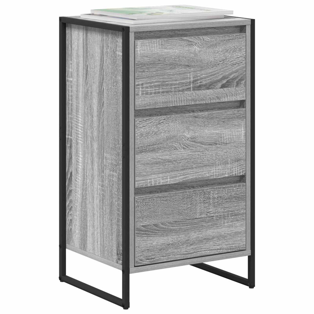 vidaXL Bufet Szary Sonoma 42 x 36 x 75.5 cm Materiał drewnopochodny