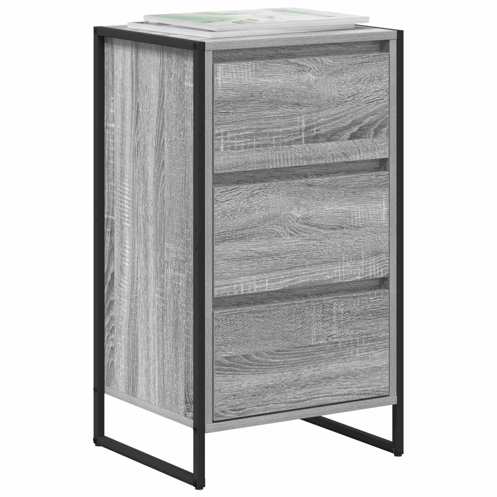 vidaXL Bufet Szary Sonoma 42 x 36 x 75.5 cm Materiał drewnopochodny