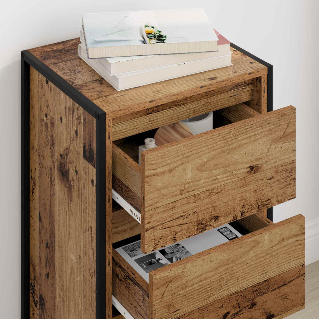 vidaXL Bufet Stare drewno 42 x 36 x 75.5 cm Materiał drewnopochodny