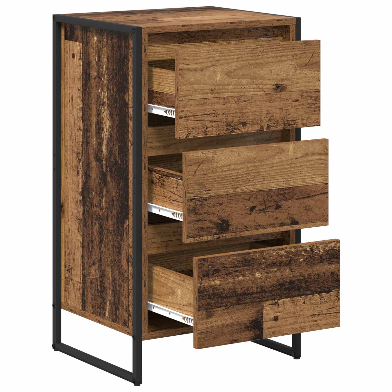 vidaXL Bufet Stare drewno 42 x 36 x 75.5 cm Materiał drewnopochodny