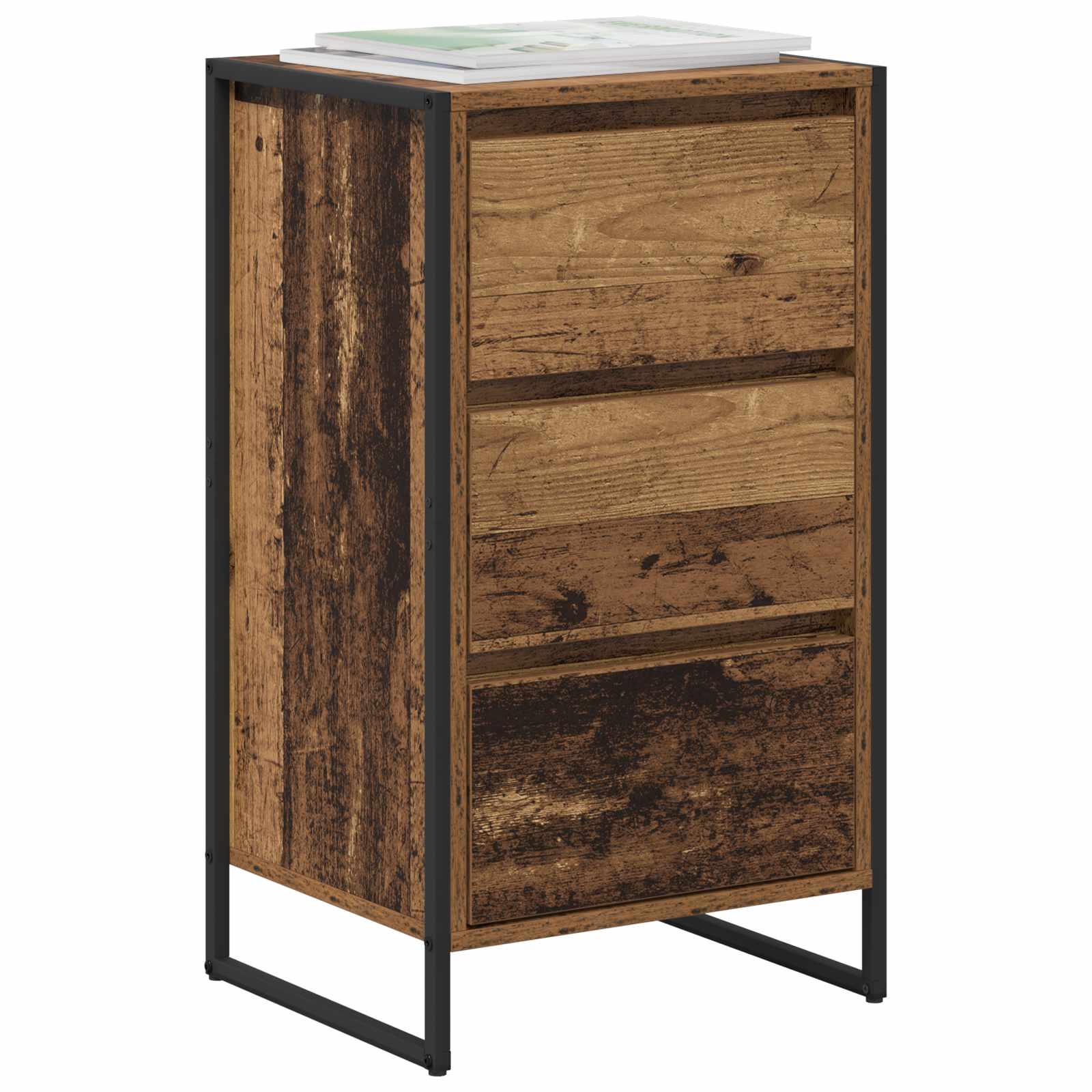 vidaXL Bufet Stare drewno 42 x 36 x 75.5 cm Materiał drewnopochodny