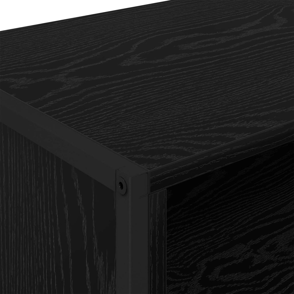 vidaXL Szafka pod telewizor 100 x 36.5 x 30.5 cm Czarny Dąb