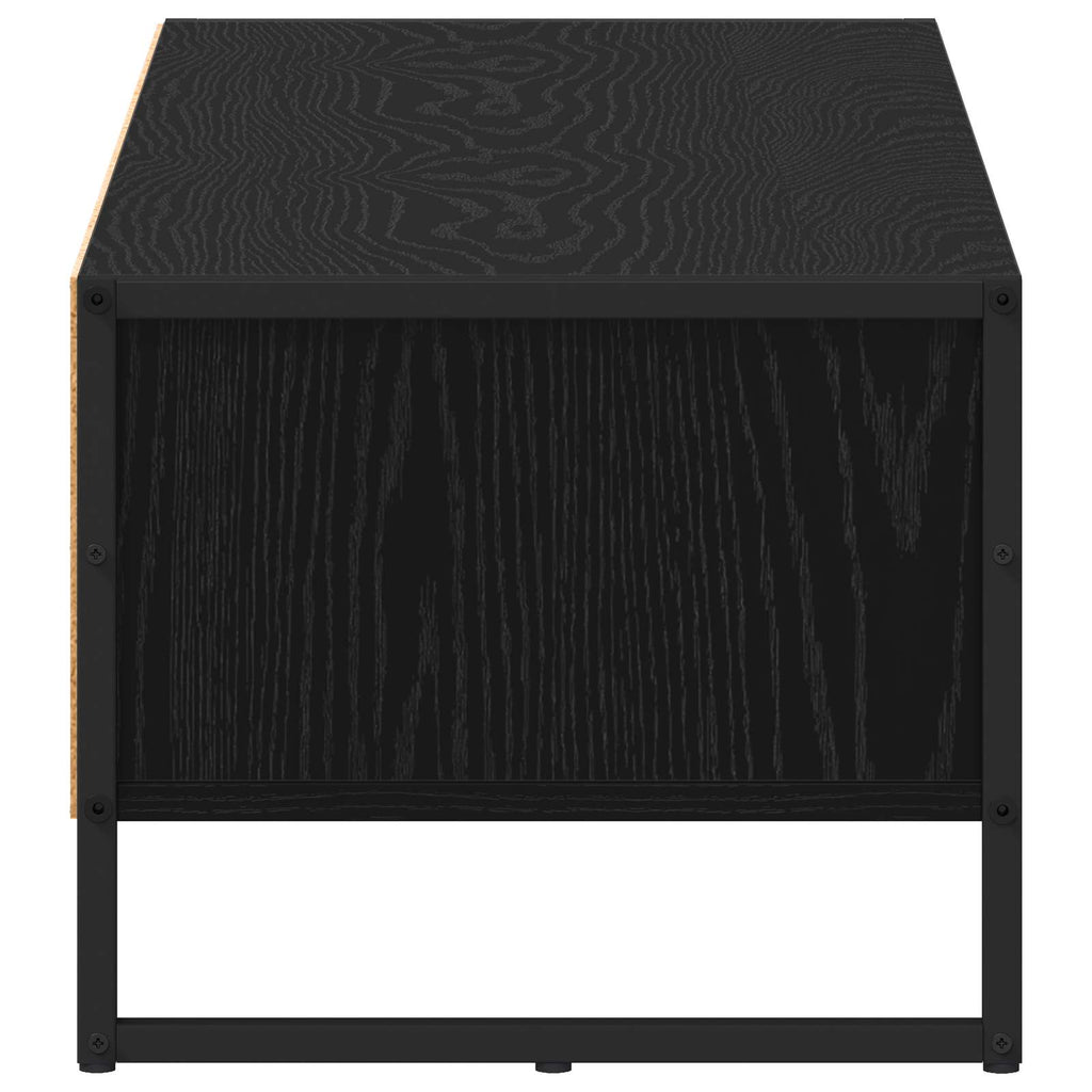 vidaXL Szafka pod telewizor 100 x 36.5 x 30.5 cm Czarny Dąb
