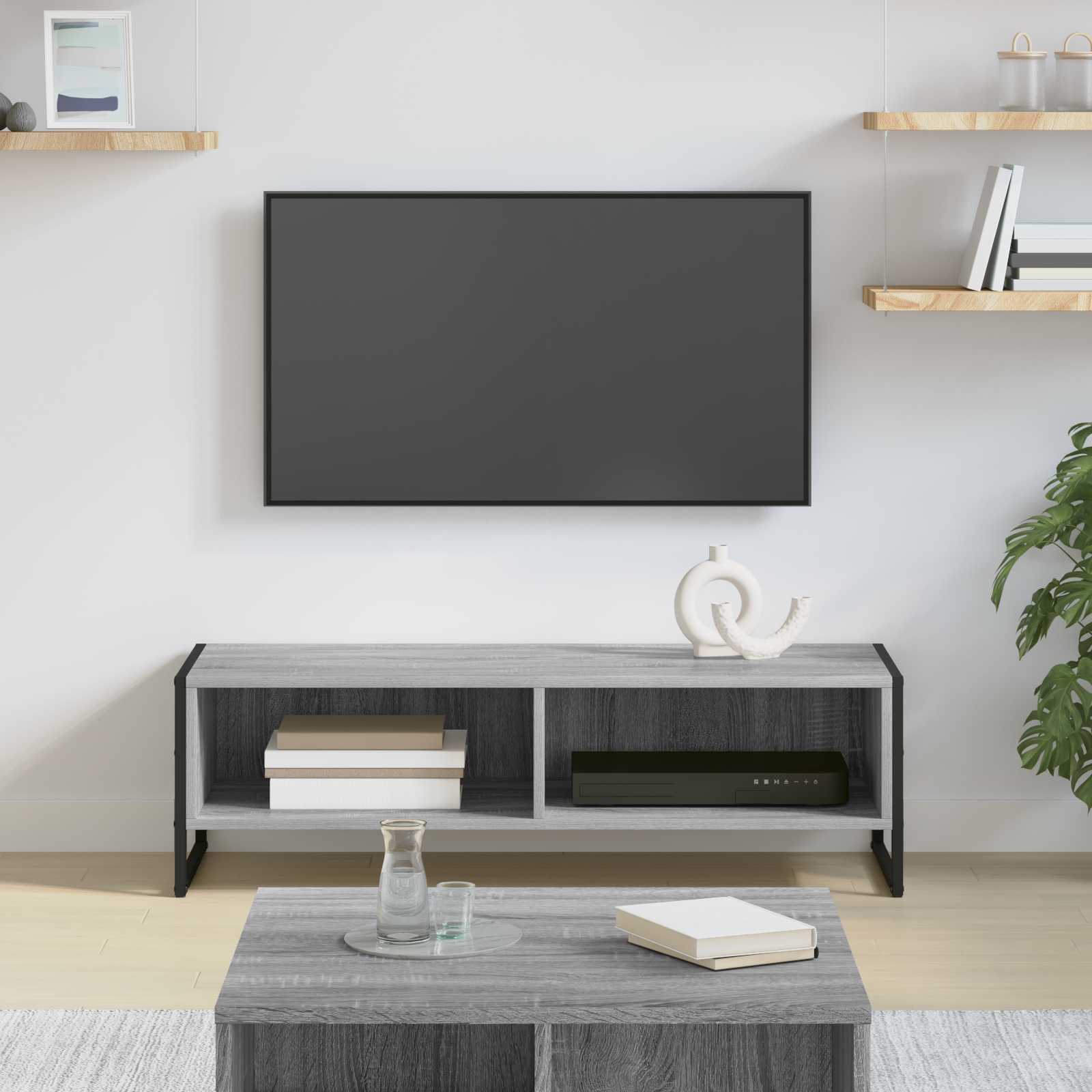 vidaXL Szafka pod telewizor Szary Sonoma 100 x 36.5 x 30.5 cm