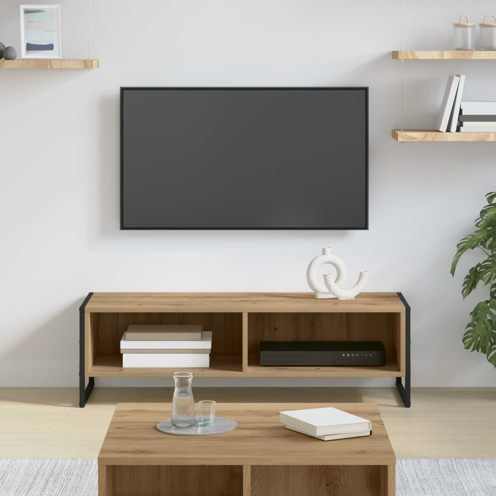 vidaXL Szafka pod telewizor Dąb rzemieślniczy 100 x 36.5 x 30.5 cm