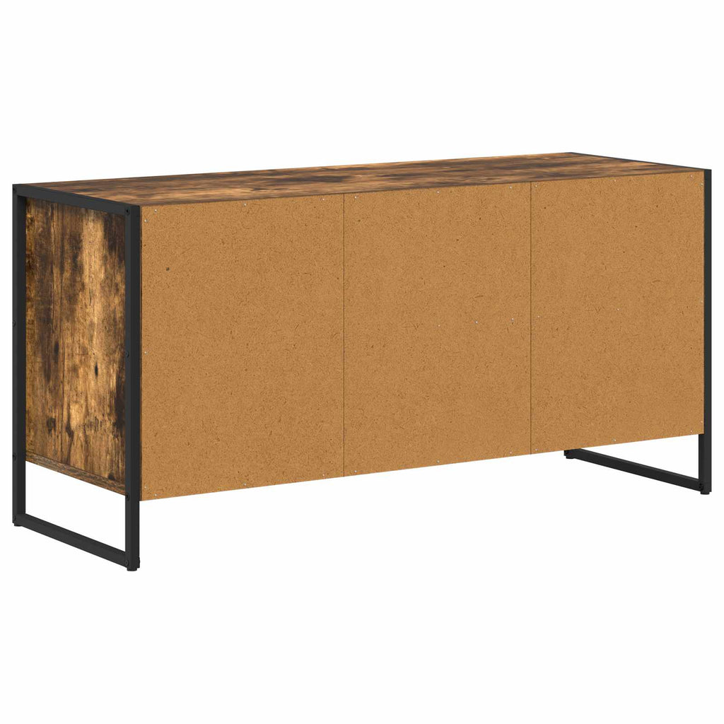 vidaXL Szafka pod telewizor z szufladą Dąb dymny 100 x 36 x 49,5 cm