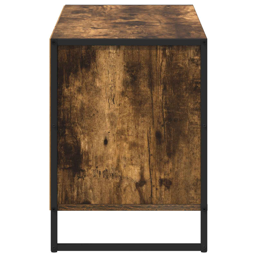 vidaXL Szafka pod telewizor z szufladą Dąb dymny 100 x 36 x 49,5 cm