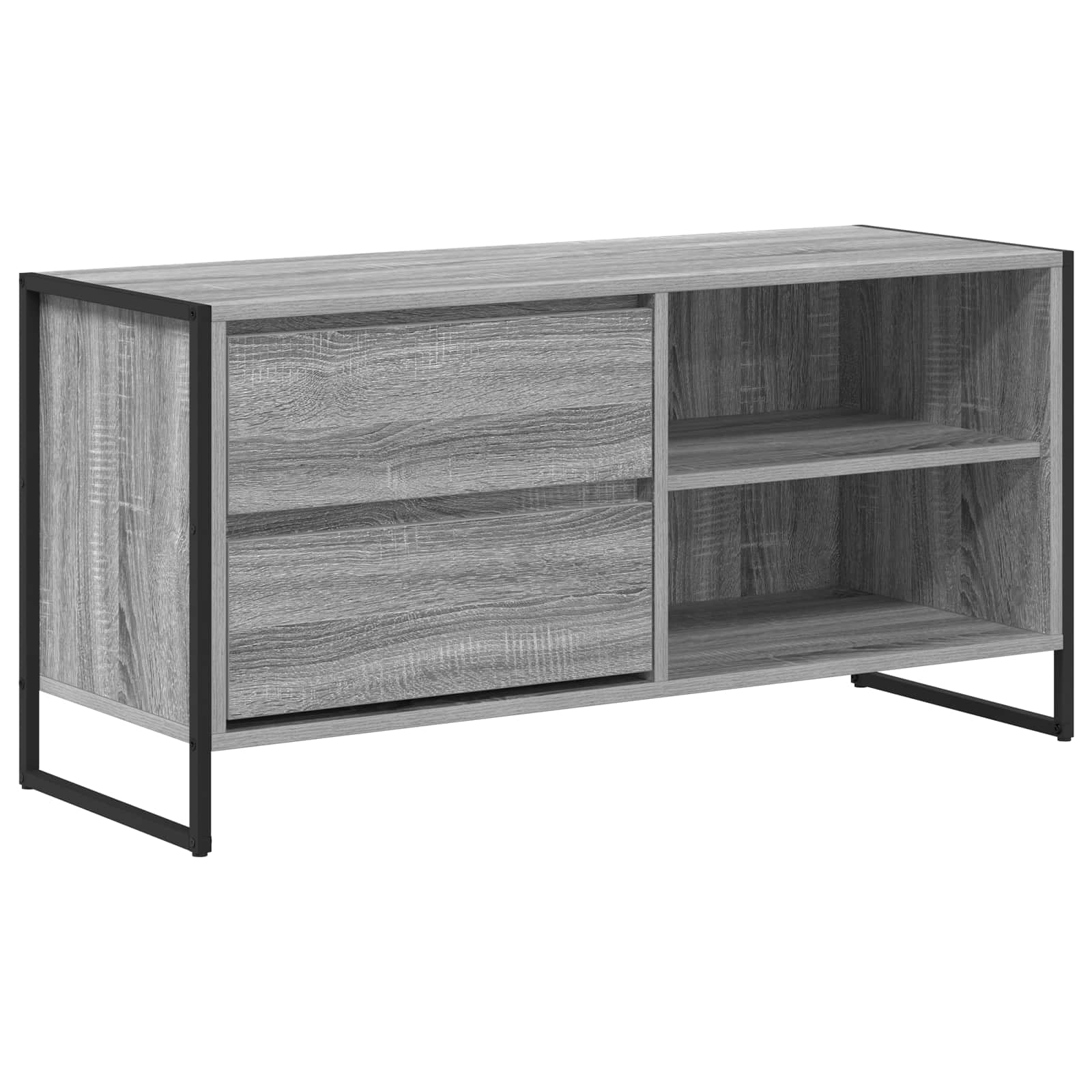 vidaXL Szafka pod telewizor z szufladą Szary Sonoma 100 x 36 x 49,5 cm