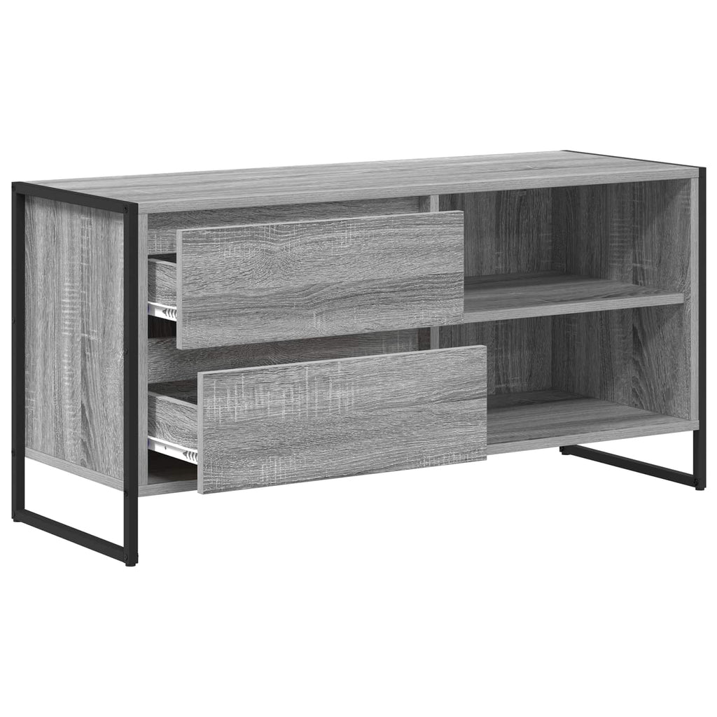 vidaXL Szafka pod telewizor z szufladą Szary Sonoma 100 x 36 x 49,5 cm