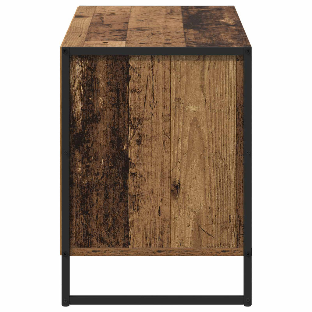vidaXL Szafka pod telewizor z szufladą Stare drewno 100 x 36 x 49,5 cm