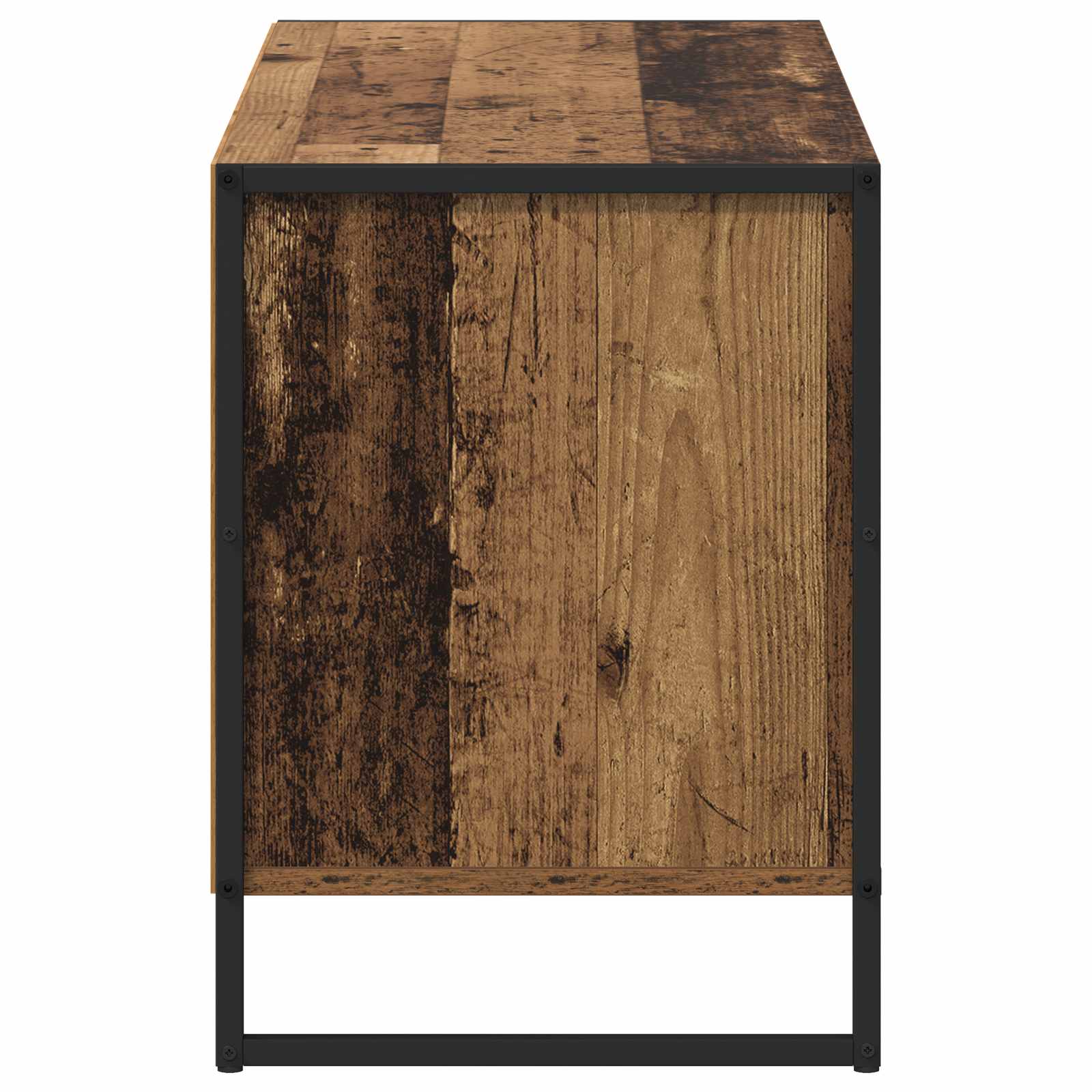 vidaXL Szafka pod telewizor z szufladą Stare drewno 100 x 36 x 49,5 cm