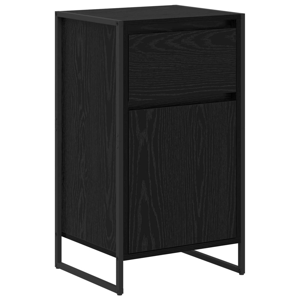 vidaXL Bufet Czarny Dąb 43 x 36 x 75,5 cm Materiał drewnopochodny