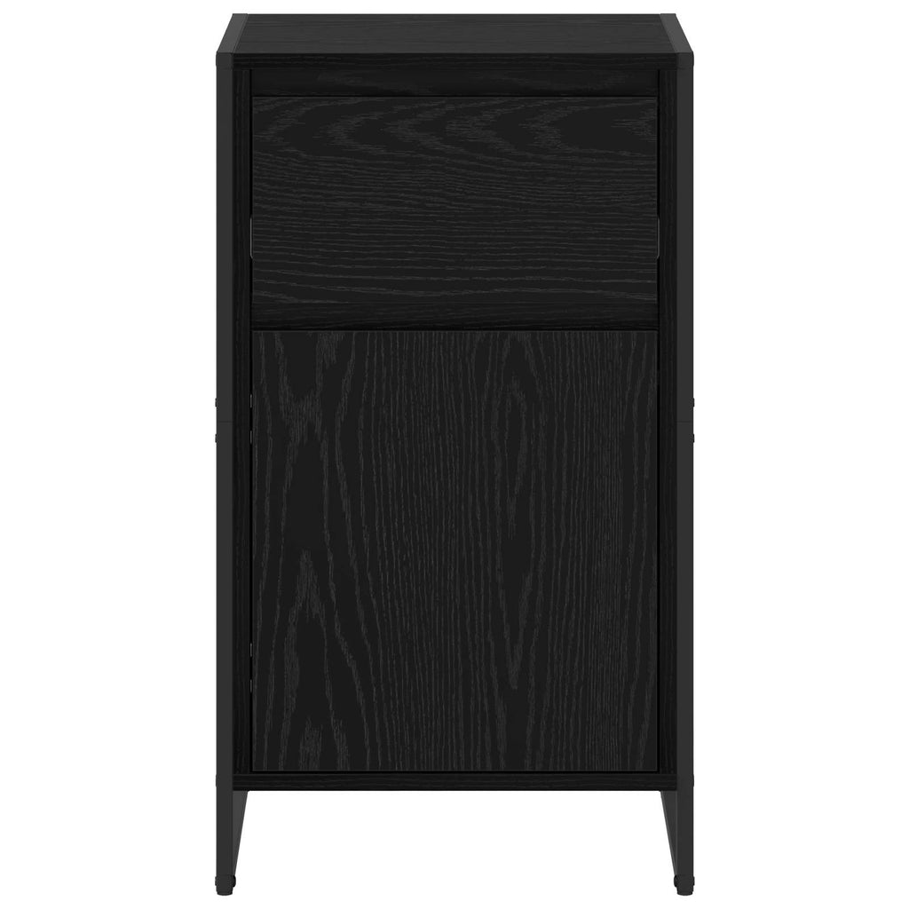 vidaXL Bufet Czarny Dąb 43 x 36 x 75,5 cm Materiał drewnopochodny