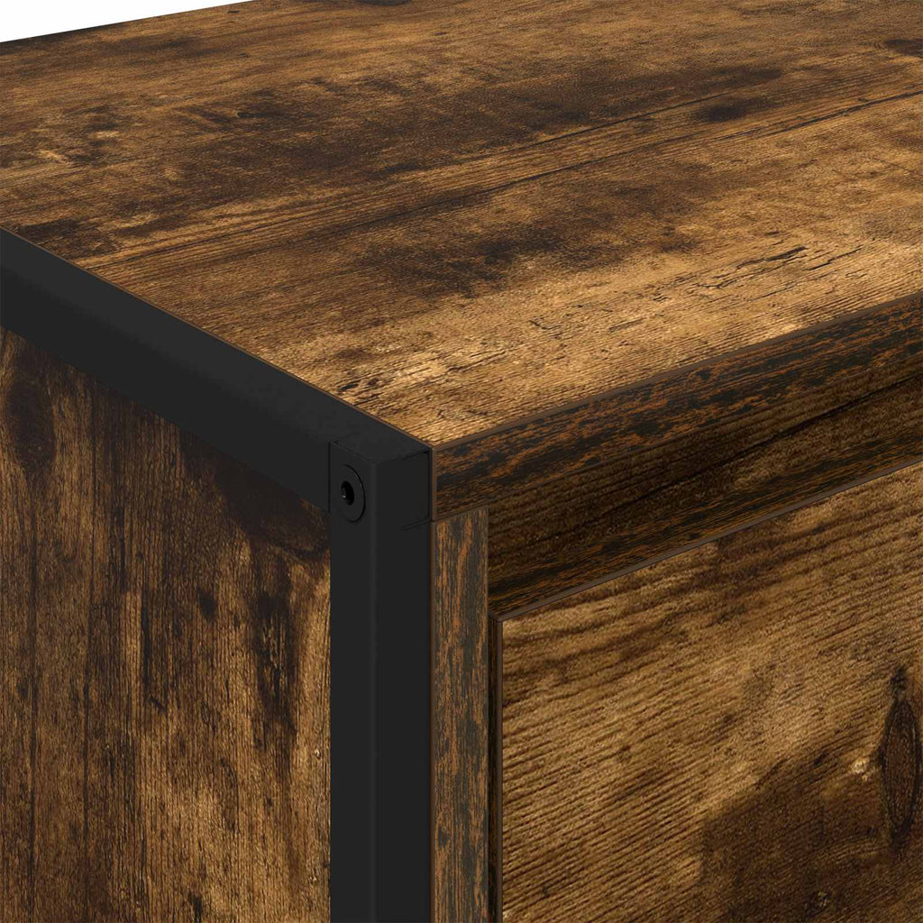 vidaXL Bufet Dąb dymny 43 x 36 x 75,5 cm Materiał drewnopochodny
