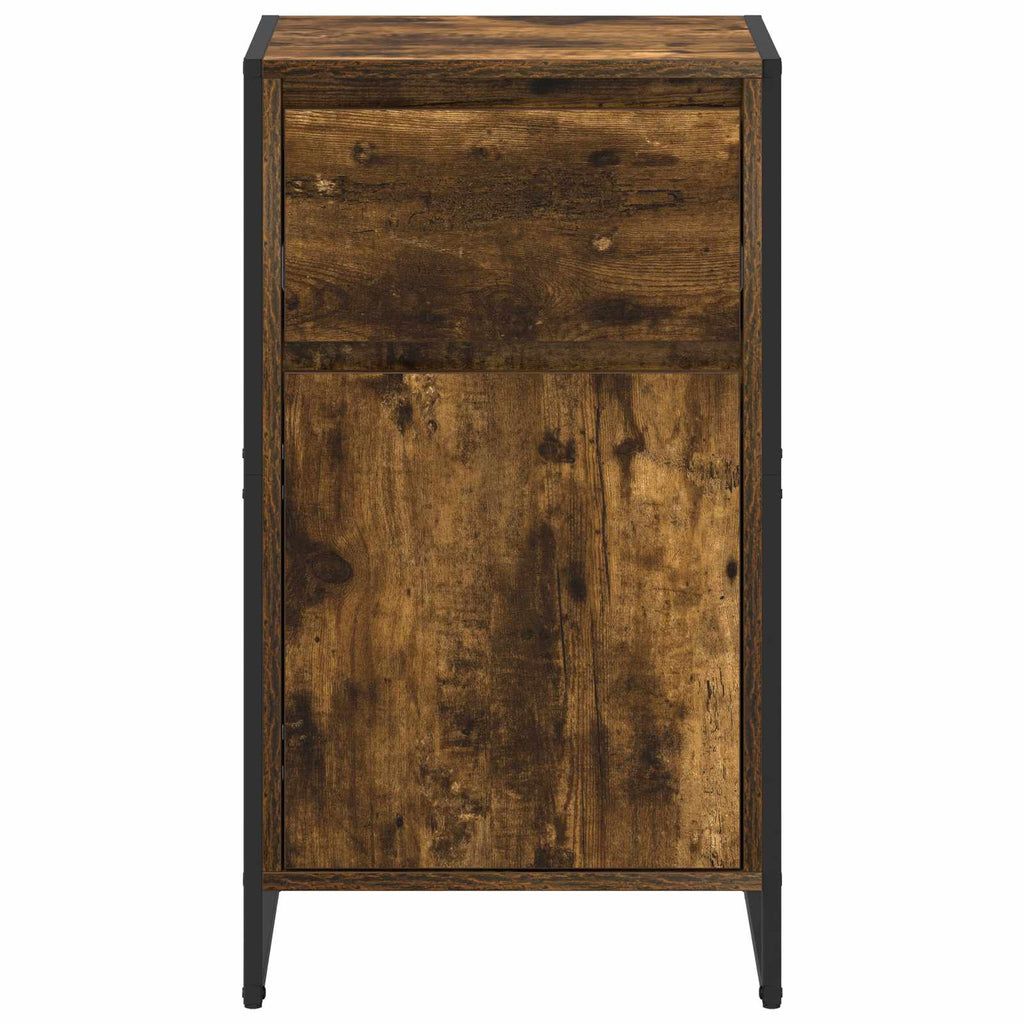 vidaXL Bufet Dąb dymny 43 x 36 x 75,5 cm Materiał drewnopochodny