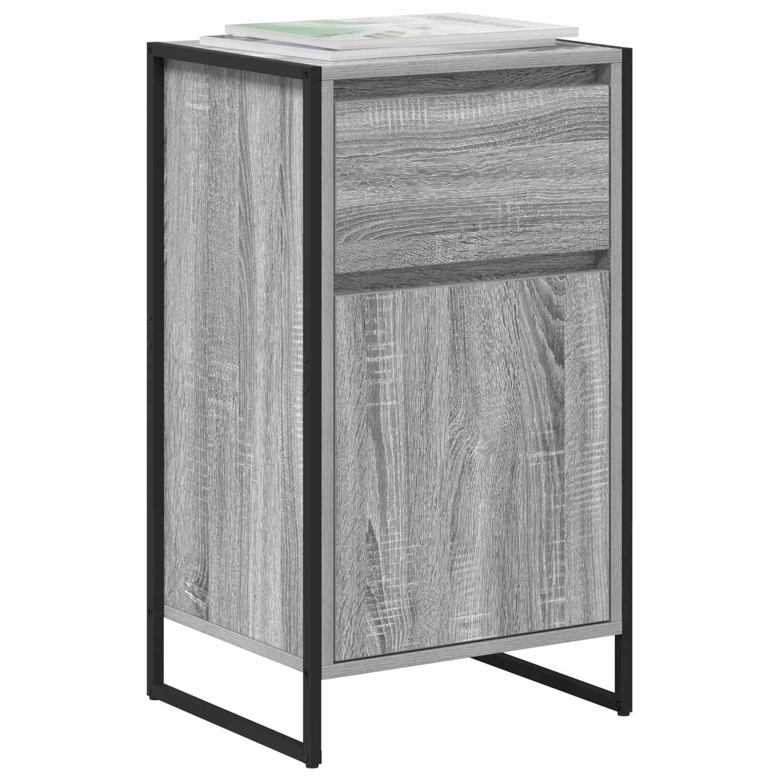 vidaXL Bufet Szary Sonoma 43 x 36 x 75,5 cm Materiał drewnopochodny
