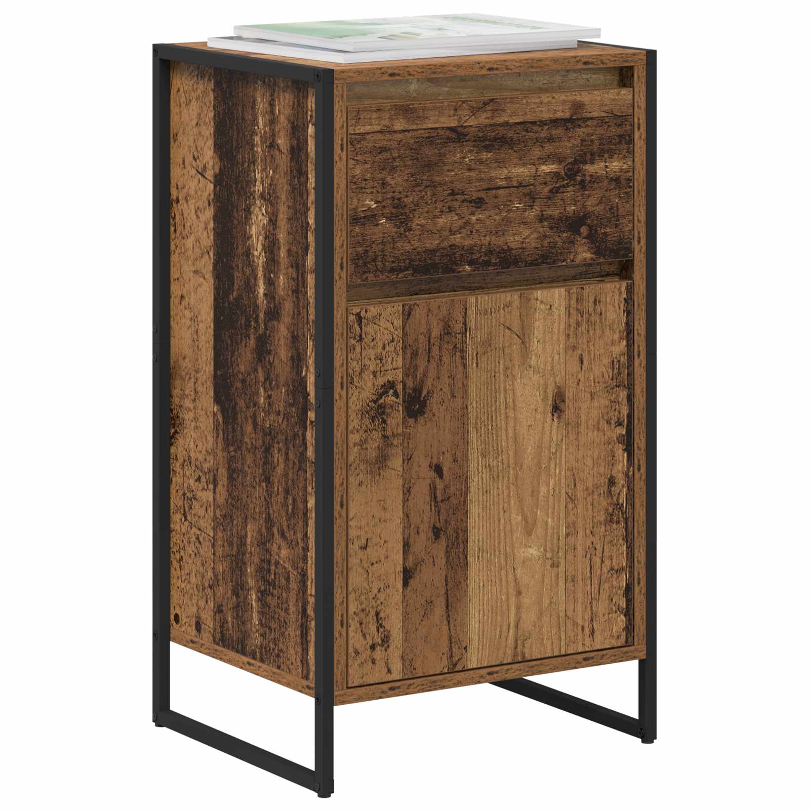 vidaXL Bufet Stare drewno 43 x 36 x 75,5 cm Materiał drewnopochodny