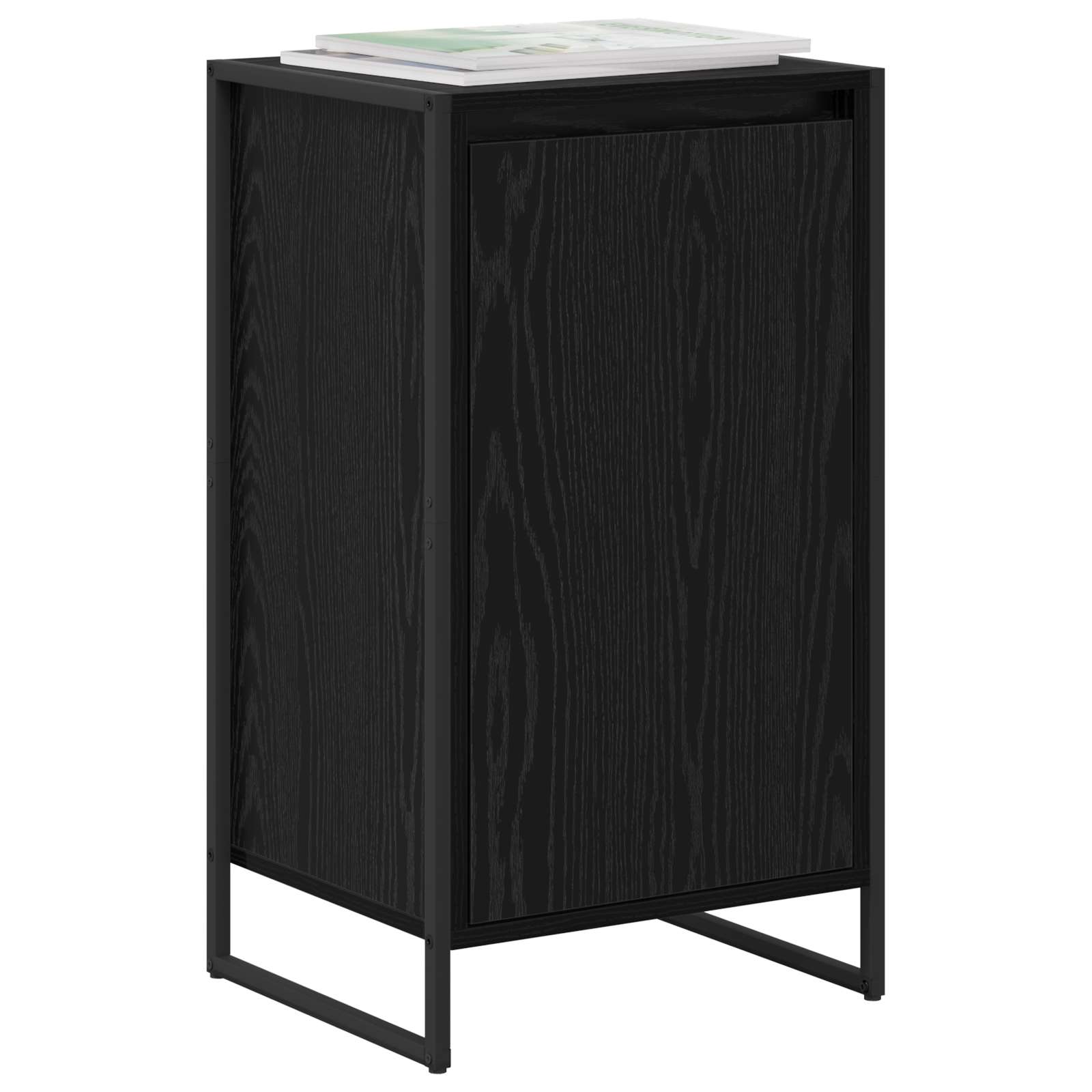vidaXL Bufet Czarny Dąb 43 x 36 x 75,5 cm Materiał drewnopochodny