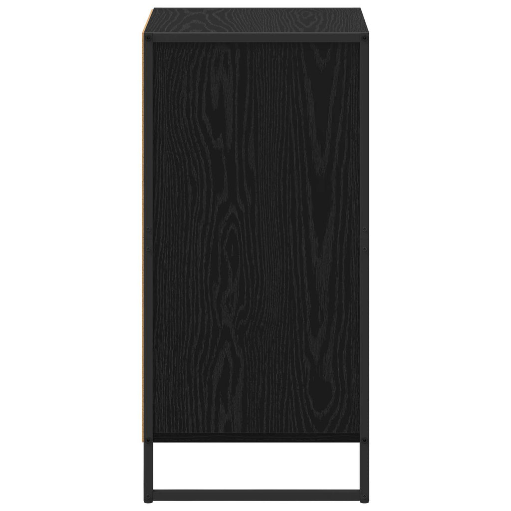 vidaXL Bufet Czarny Dąb 43 x 36 x 75,5 cm Materiał drewnopochodny