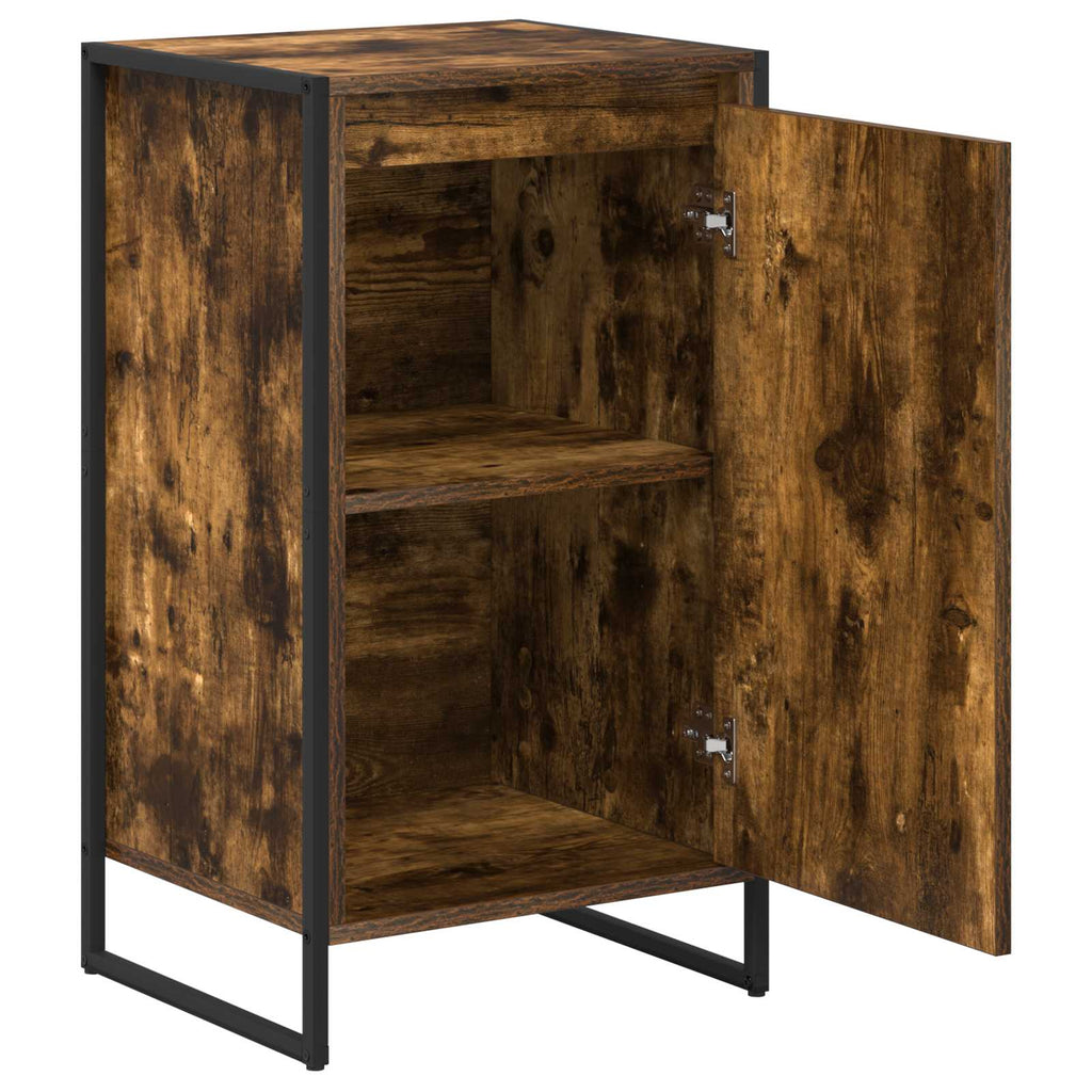 vidaXL Bufet Dąb dymny 43 x 36 x 75,5 cm Materiał drewnopochodny