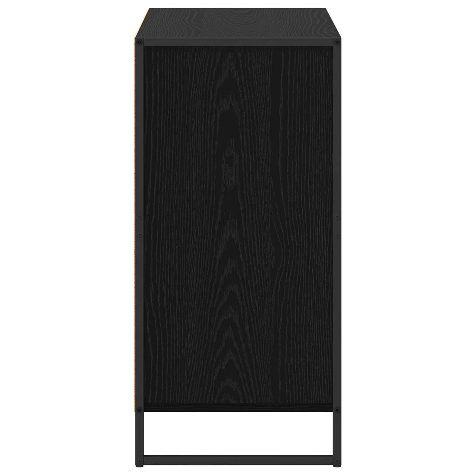 vidaXL Bufet Czarny Dąb 79 x 36 x 75.5 cm Materiał drewnopochodny
