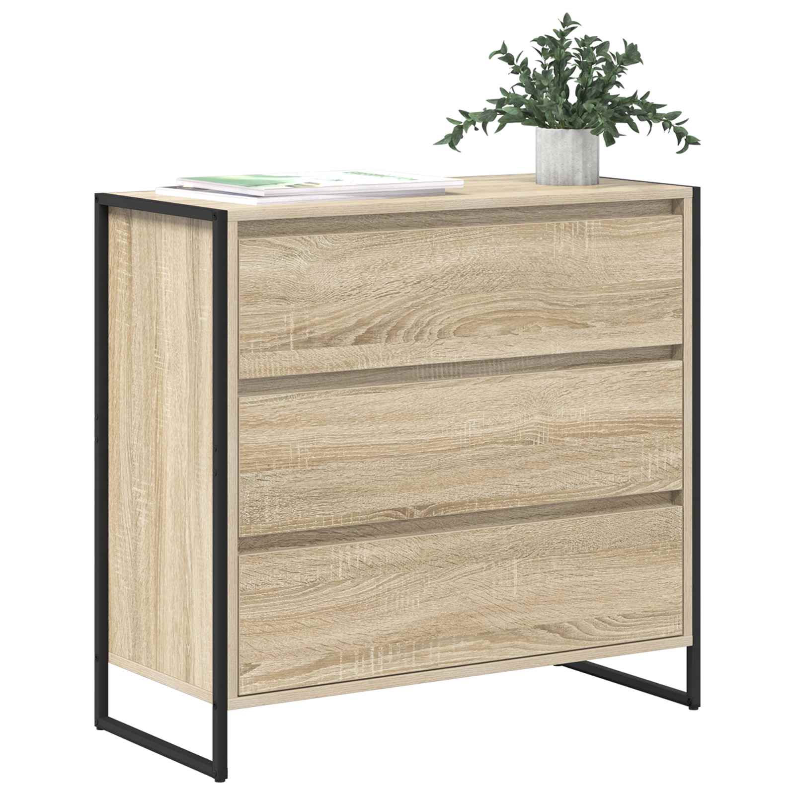 vidaXL Bufet Sonoma 79 x 36 x 75.5 cm Materiał drewnopochodny