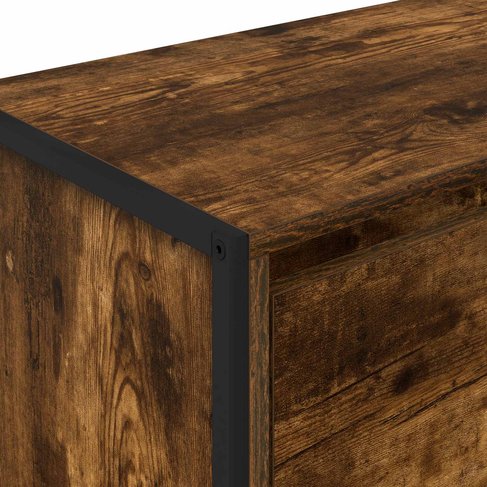 vidaXL Bufet Dąb dymny 79 x 36 x 75.5 cm Materiał drewnopochodny
