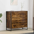 vidaXL Bufet Dąb dymny 79 x 36 x 75.5 cm Materiał drewnopochodny