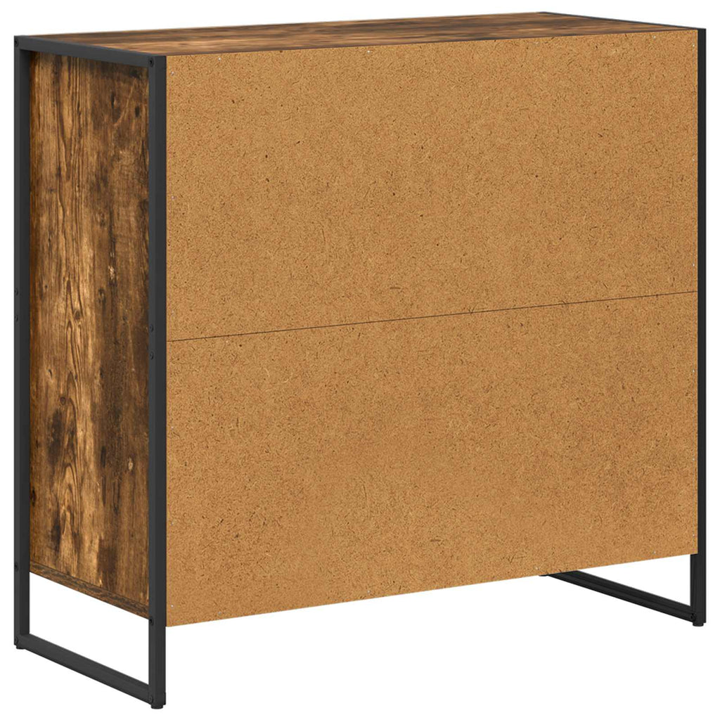 vidaXL Bufet Dąb dymny 79 x 36 x 75.5 cm Materiał drewnopochodny