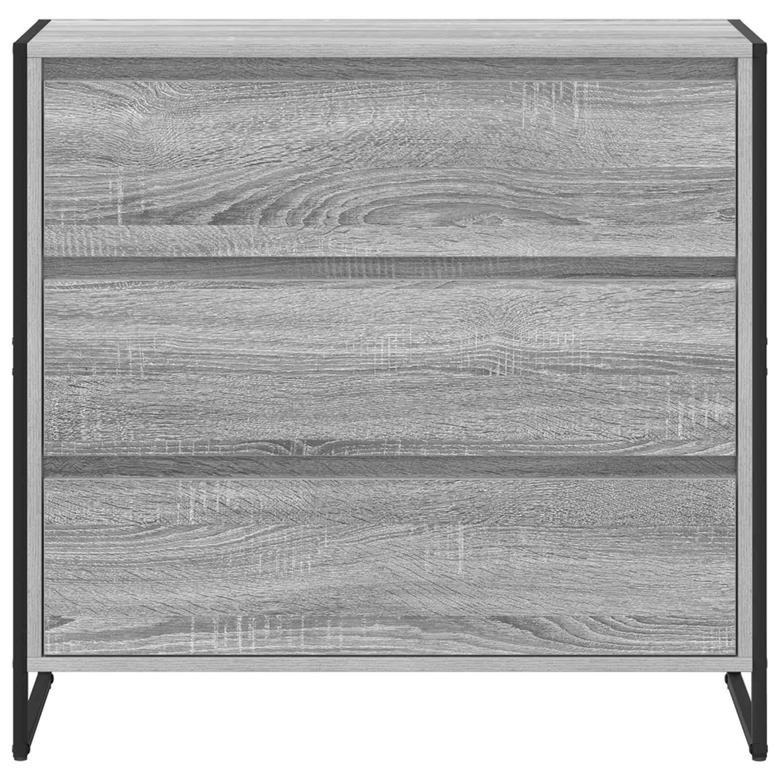 vidaXL Bufet Szary Sonoma 79 x 36 x 75.5 cm Materiał drewnopochodny