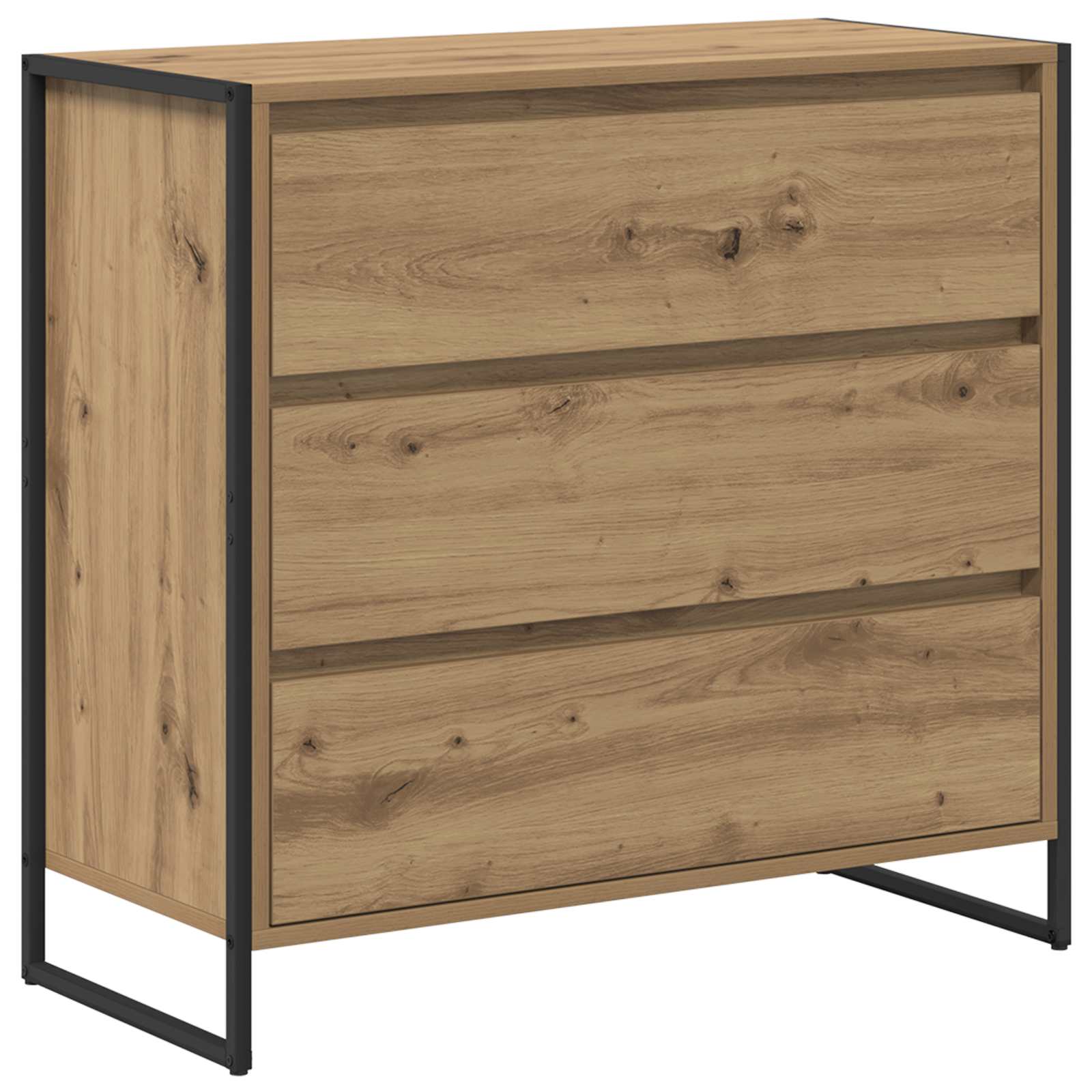 vidaXL Bufet z szufladą Dąb rzemieślniczy 79 x 36 x 75.5 cm