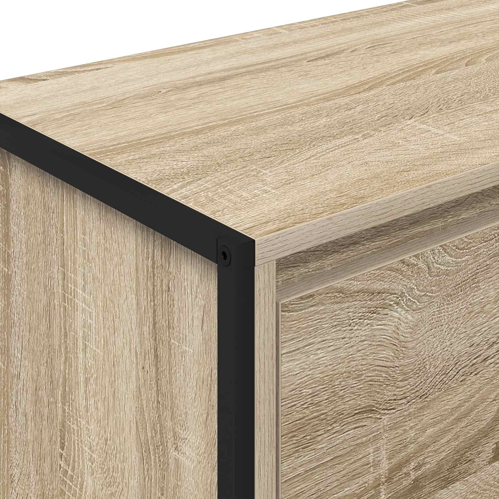 vidaXL Szafka boczna Sonoma 79 x 36 x 75 cm Materiał drewnopochodny