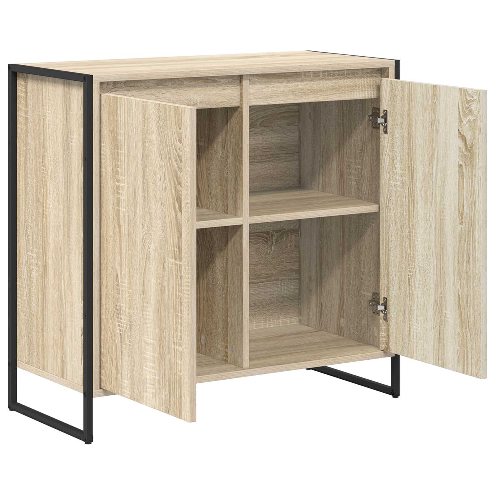 vidaXL Szafka boczna Sonoma 79 x 36 x 75 cm Materiał drewnopochodny