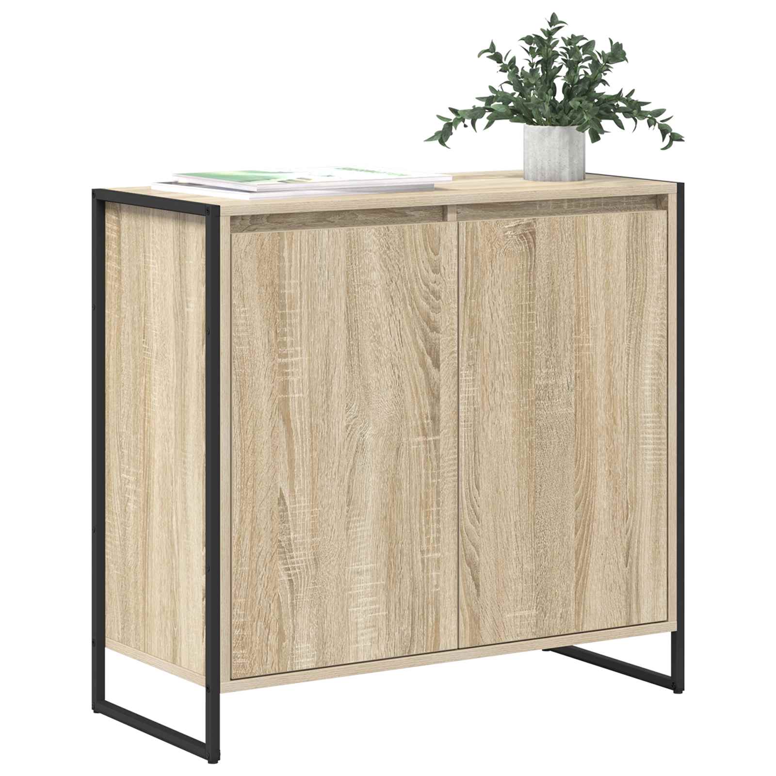 vidaXL Szafka boczna Sonoma 79 x 36 x 75 cm Materiał drewnopochodny