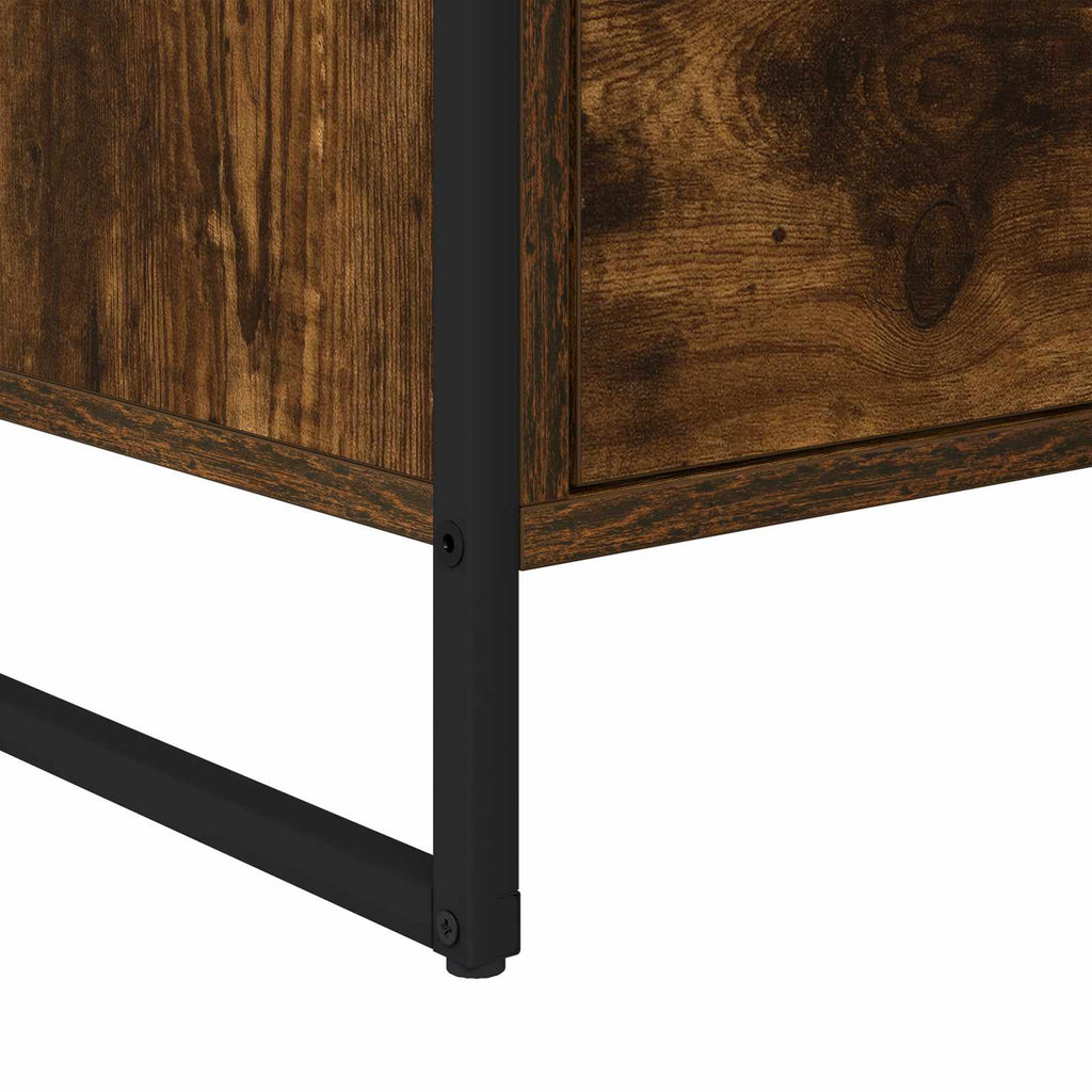 vidaXL Szafka boczna Dąb dymny 79 x 36 x 75 cm Materiał drewnopochodny