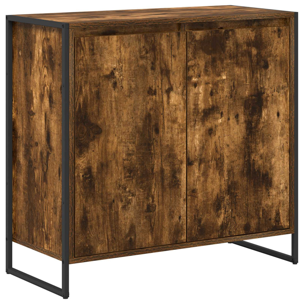 vidaXL Szafka boczna Dąb dymny 79 x 36 x 75 cm Materiał drewnopochodny